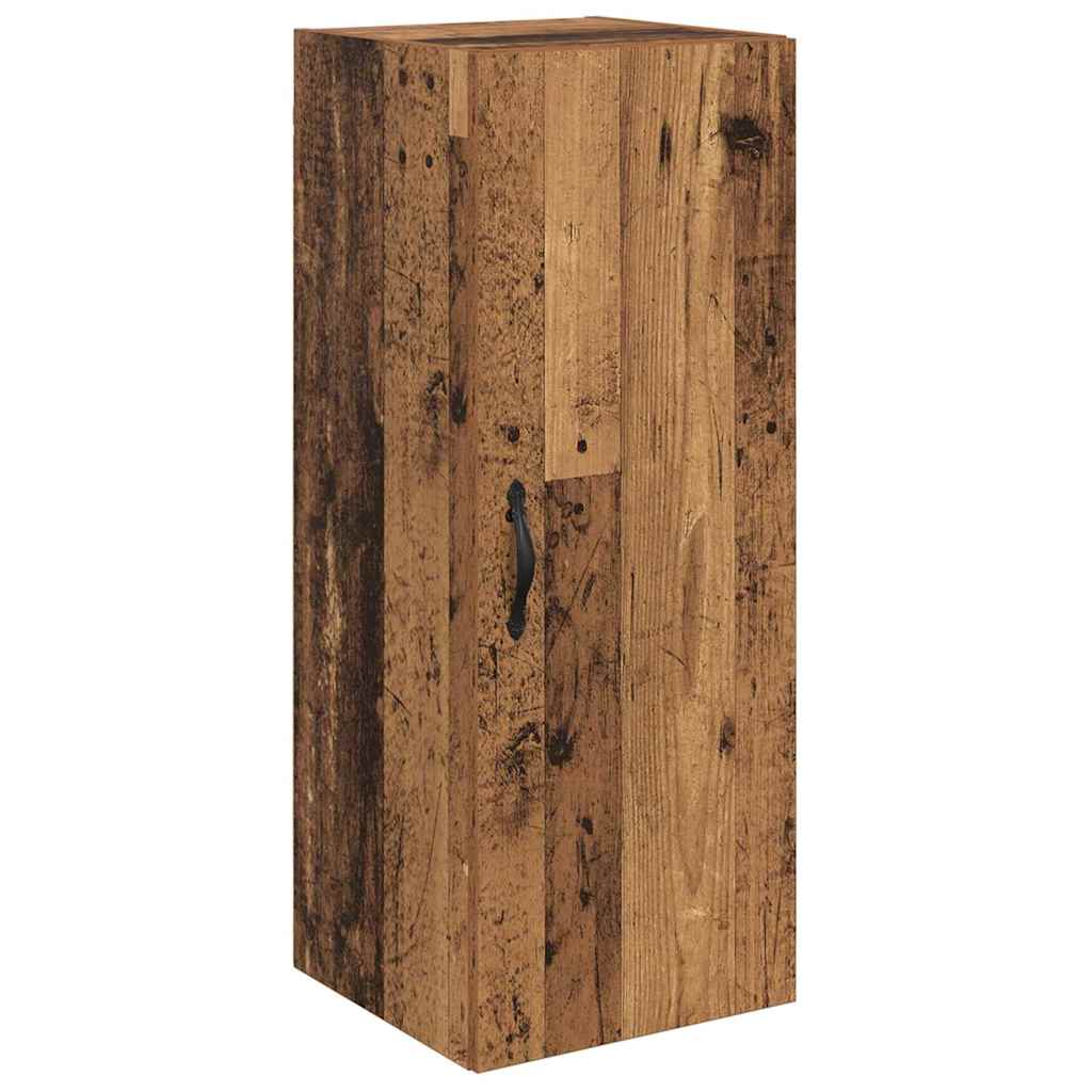 Wall Mounted Cabinet Old Wood 34.5 x 34 x 90 cm Engineered Wood