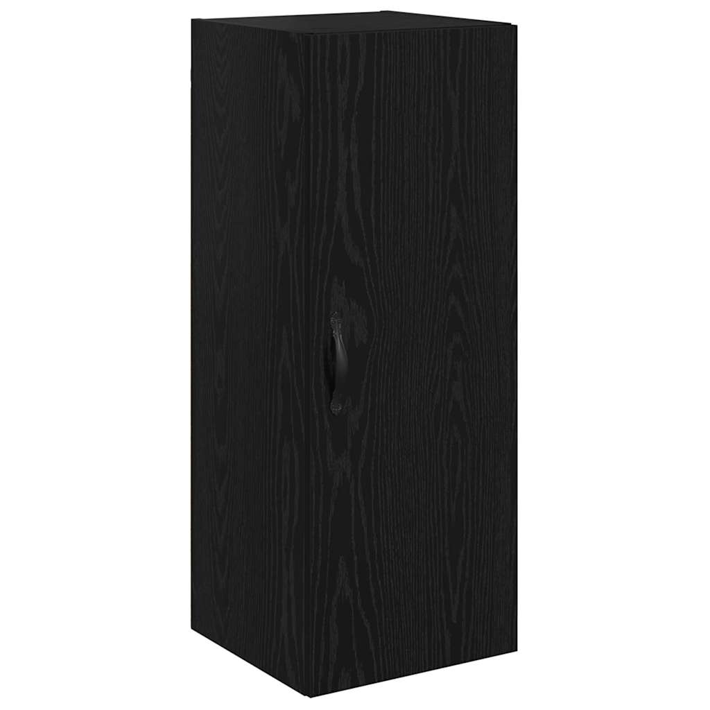 Wall Mounted Cabinet Black Oak 34.5 x 34 x 90 cm