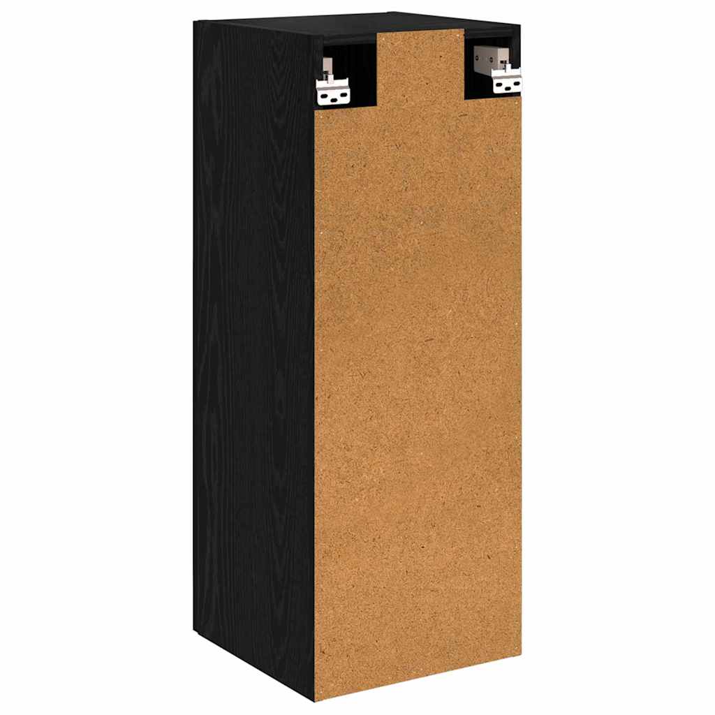 Wall Mounted Cabinet Black Oak 34.5 x 34 x 90 cm