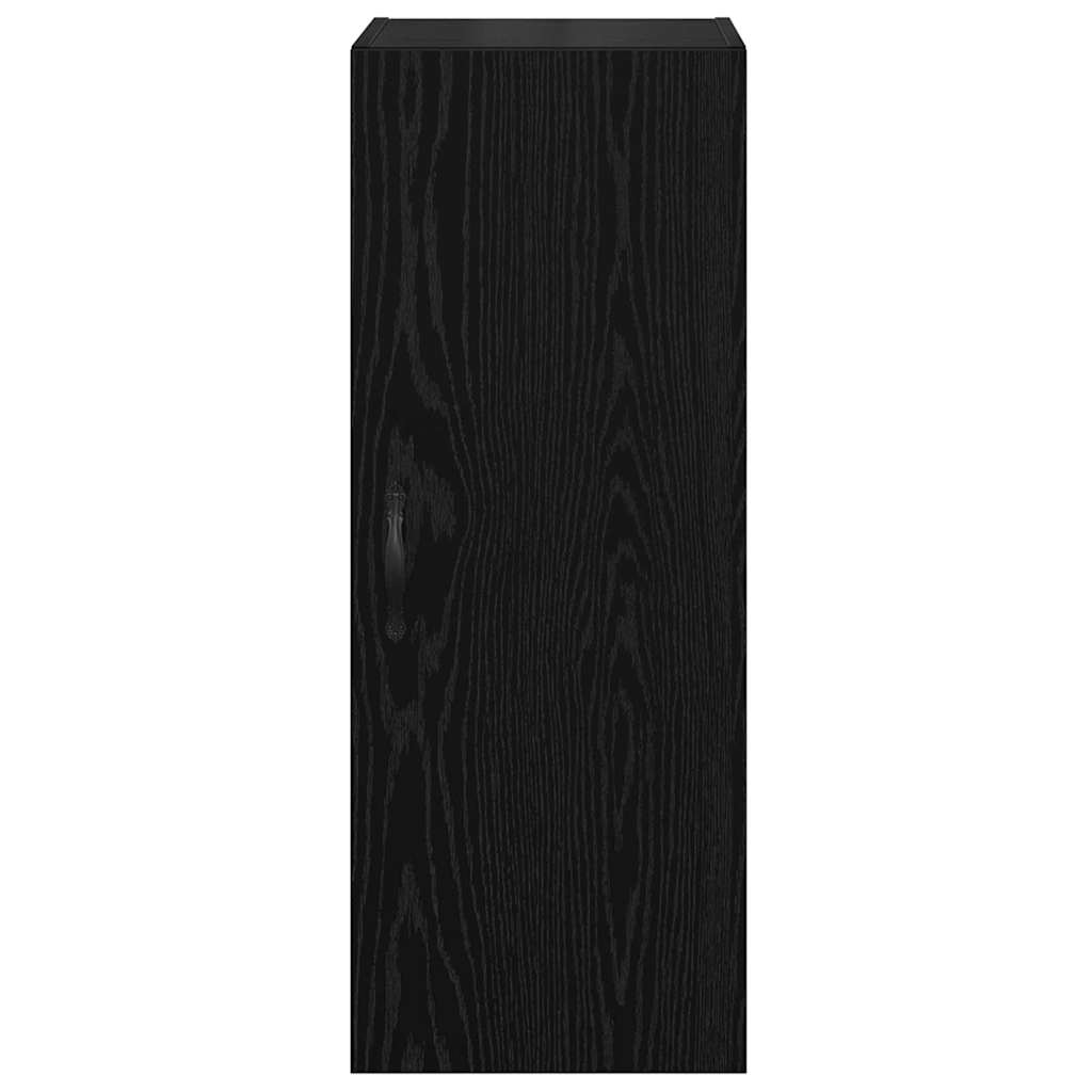 Wall Mounted Cabinet Black Oak 34.5 x 34 x 90 cm