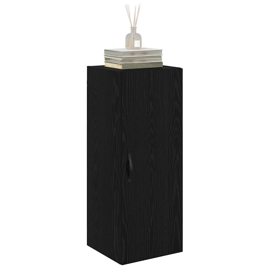 Wall Mounted Cabinet Black Oak 34.5 x 34 x 90 cm