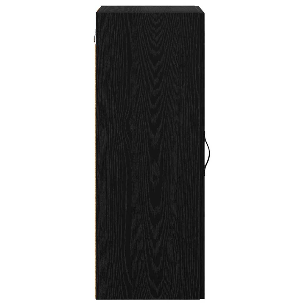 Wall Mounted Cabinet Black Oak 34.5 x 34 x 90 cm