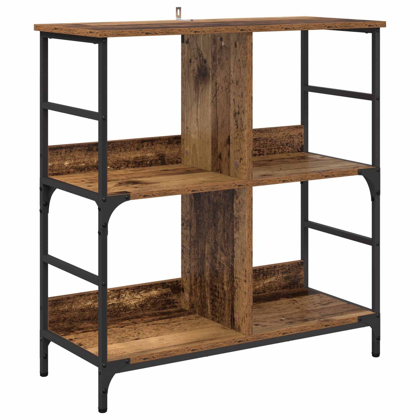 Bookshelf 4-Tier Engineered Wood Old wood