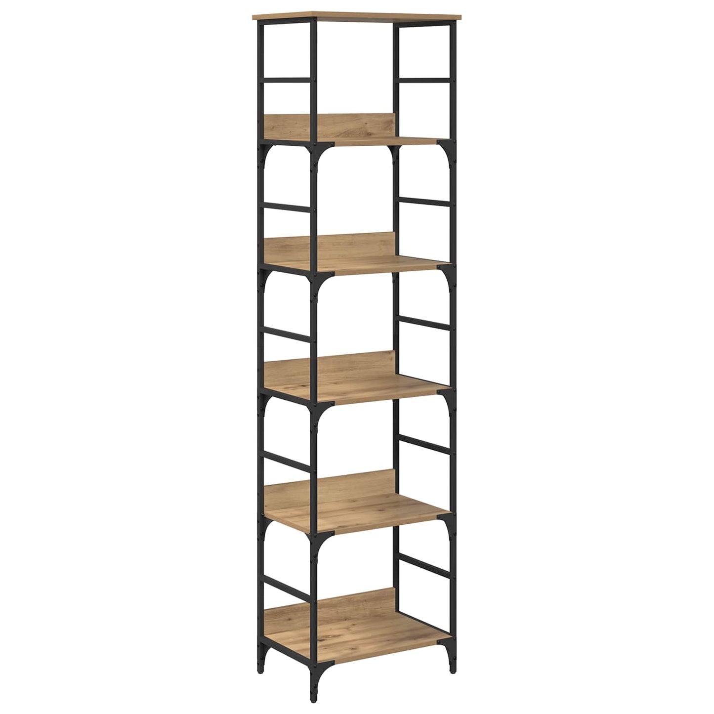 Bookshelf 5-Tier 50x33x188.5cm Engineered Wood Artisan Oak