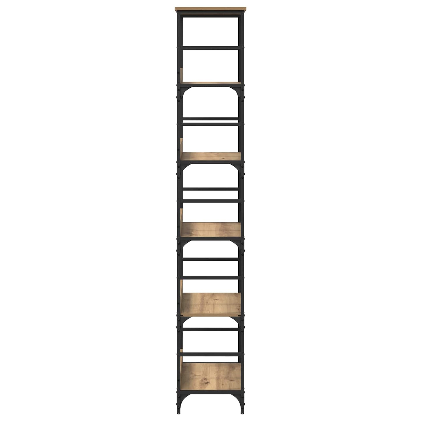Bookshelf 5-Tier 50x33x188.5cm Engineered Wood Artisan Oak