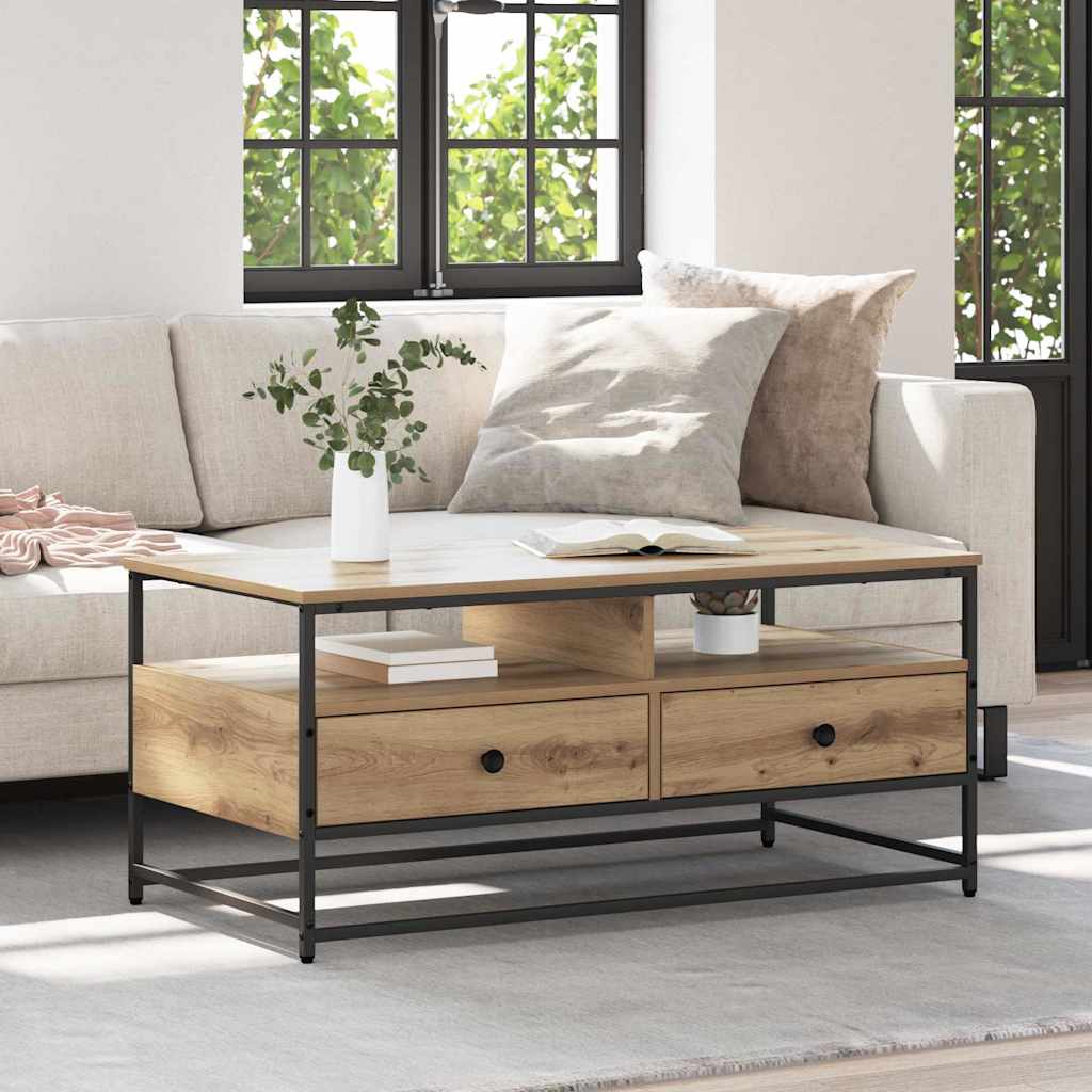 Coffee Table Artisan Oak 100 x 51 x 45 cm Engineered Wood