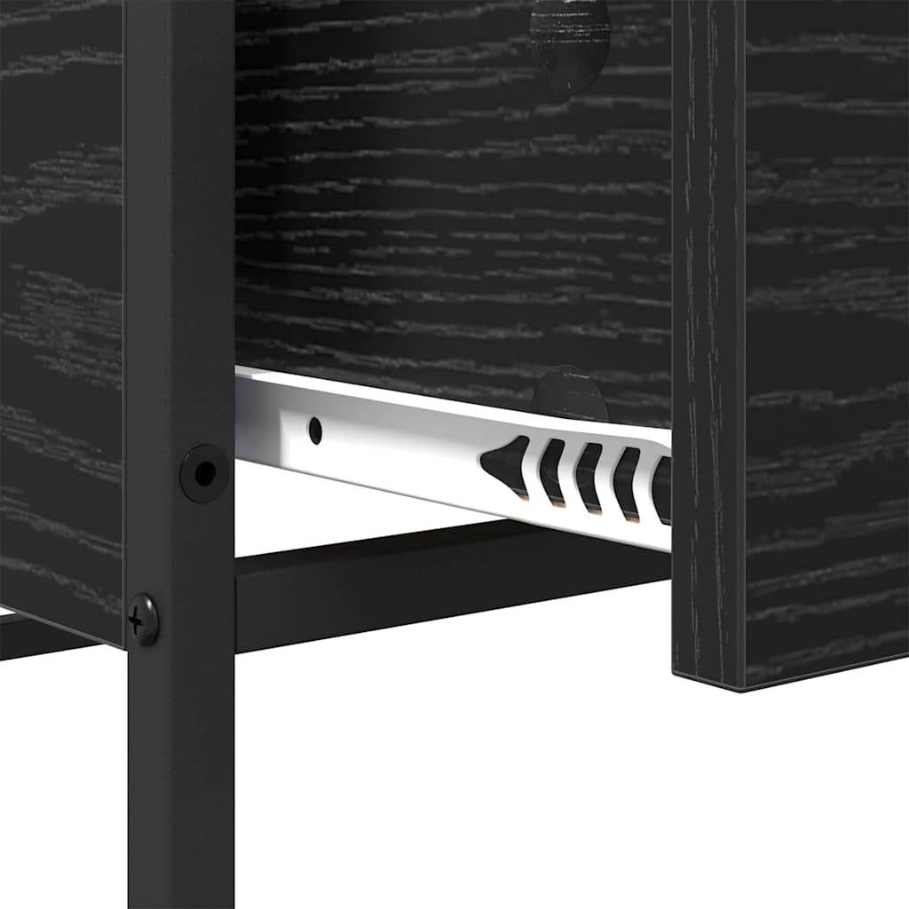 Coffee Table Black Oak 100 x 51 x 45 cm Engineered Wood