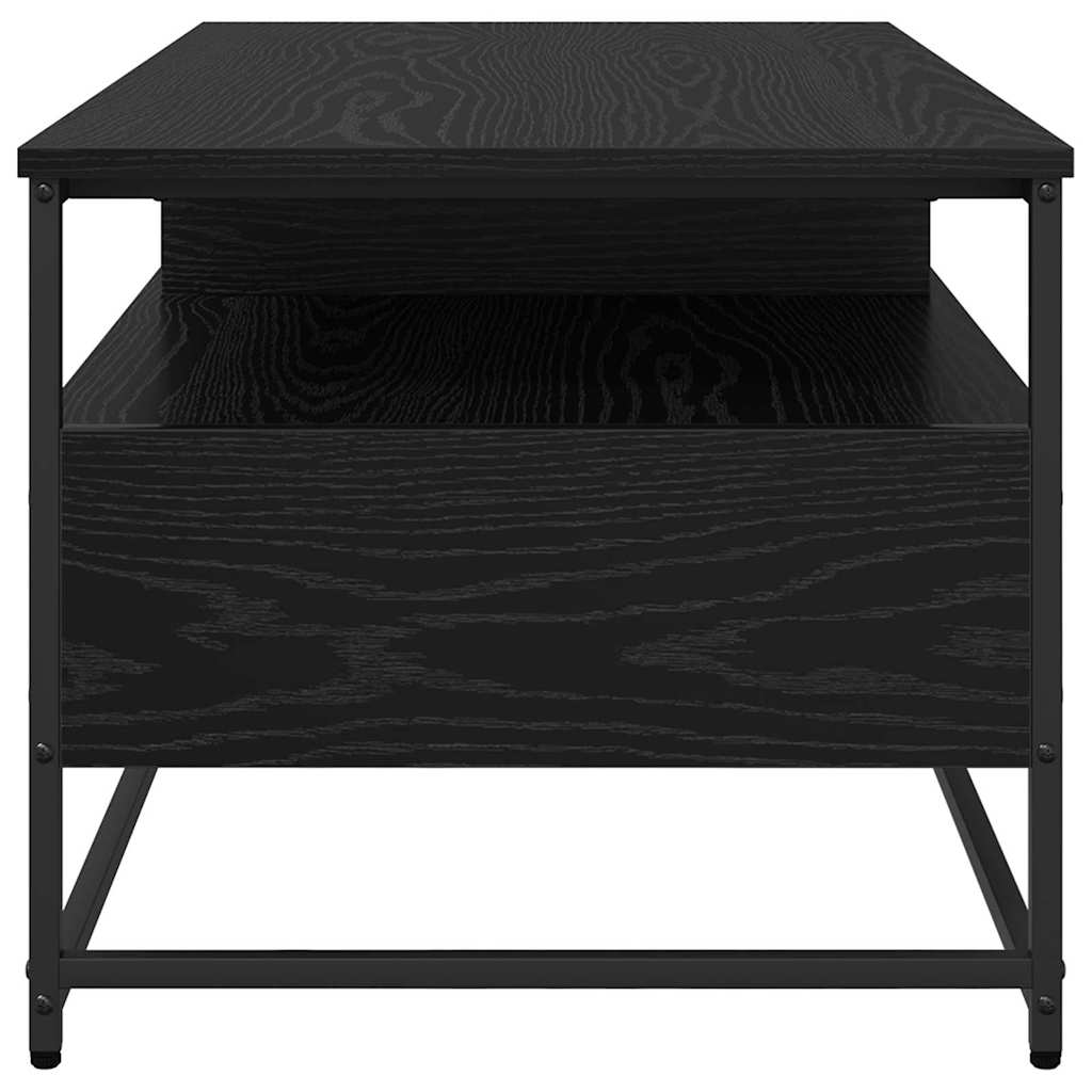 Coffee Table Black Oak 100 x 51 x 45 cm Engineered Wood