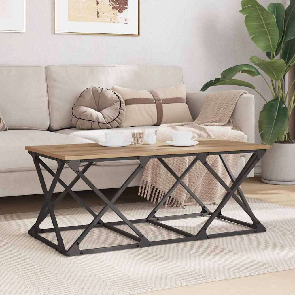Coffee Table Artisan Oak 100 x 49 x 40 cm Engineered Wood