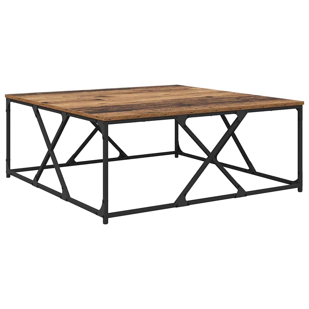 Coffee Table Old Wood 100 x 100 x 40 cm Engineered Wood