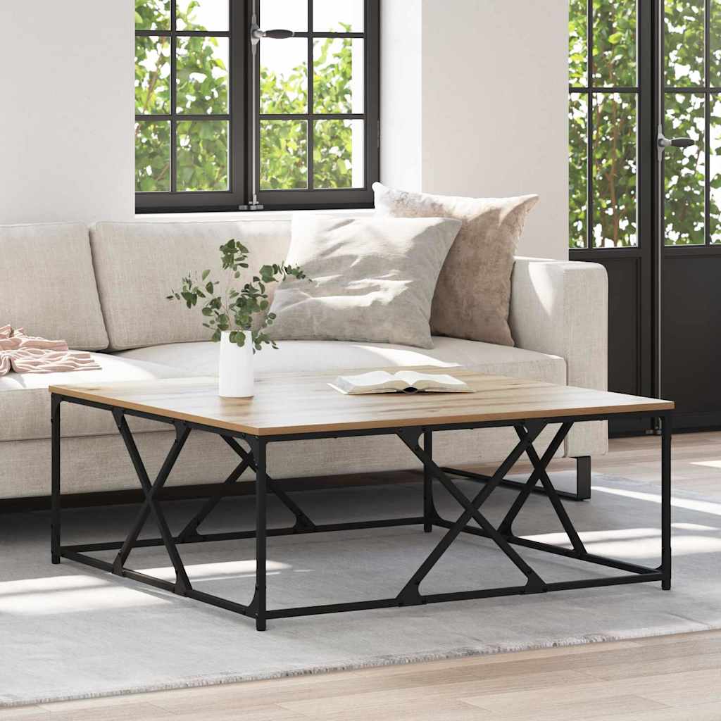 Coffee Table Artisan Oak 100 x 100 x 40 cm Engineered Wood