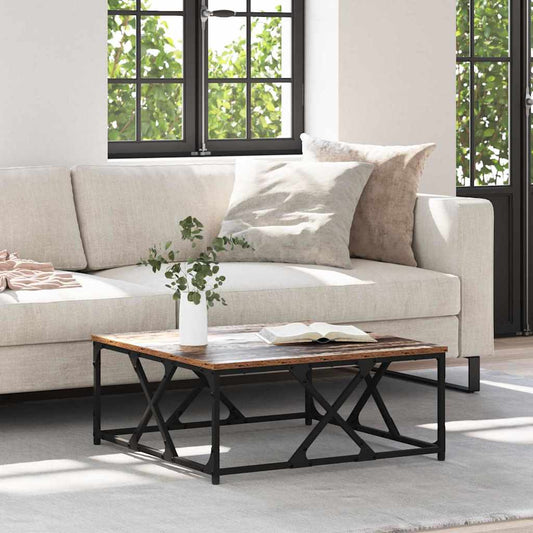 Coffee Table Old Wood 70 x 70 x 30 cm Engineered Wood
