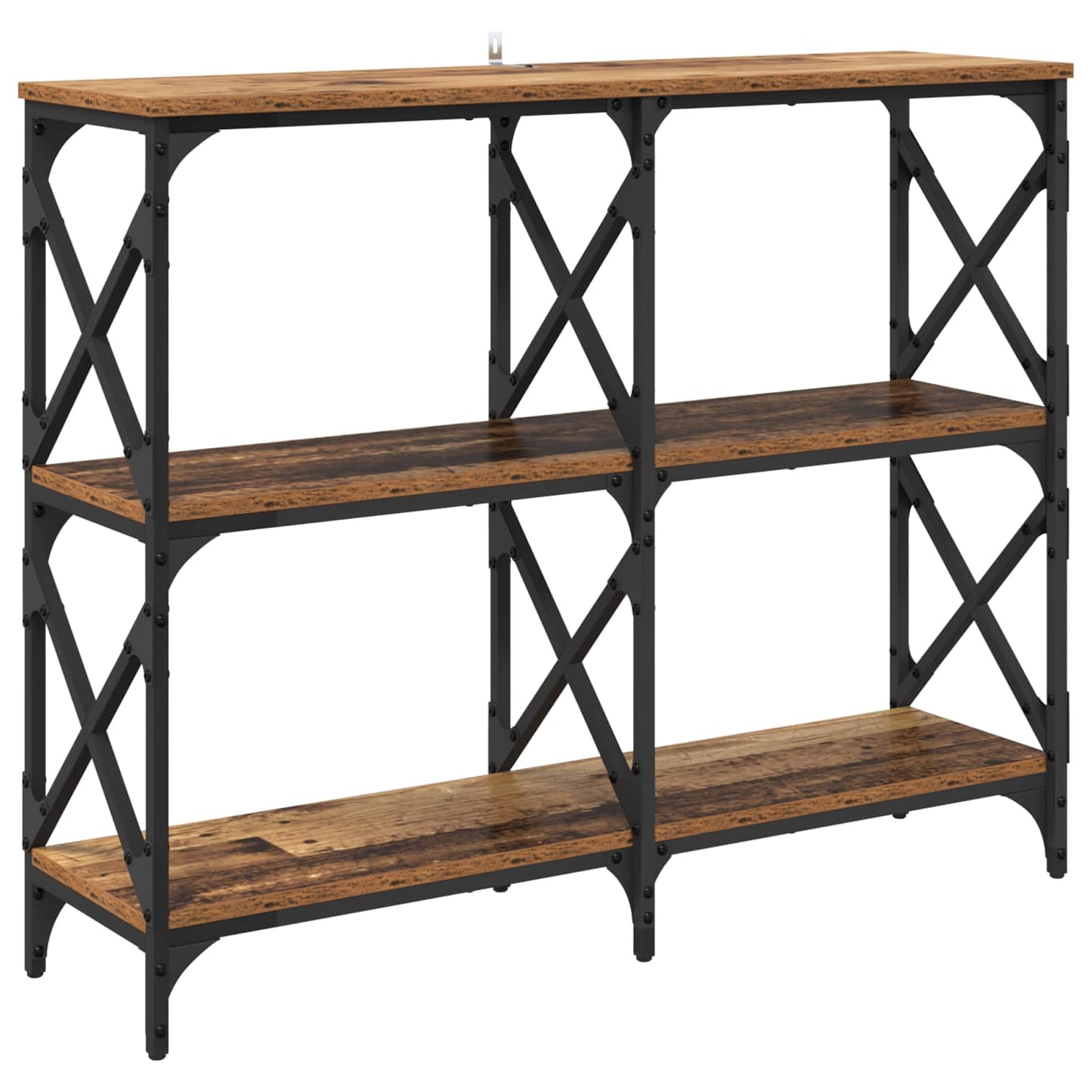 Console Table Old Wood 100 x 28 x 80.5 cm Engineered Wood