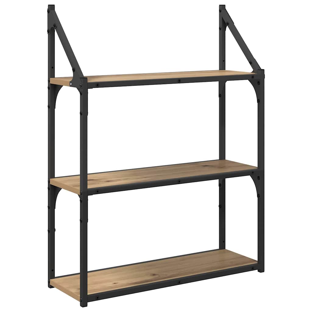 Wall Shelf Artisan Oak 60 x 21 x 78.5 cm Engineered Wood