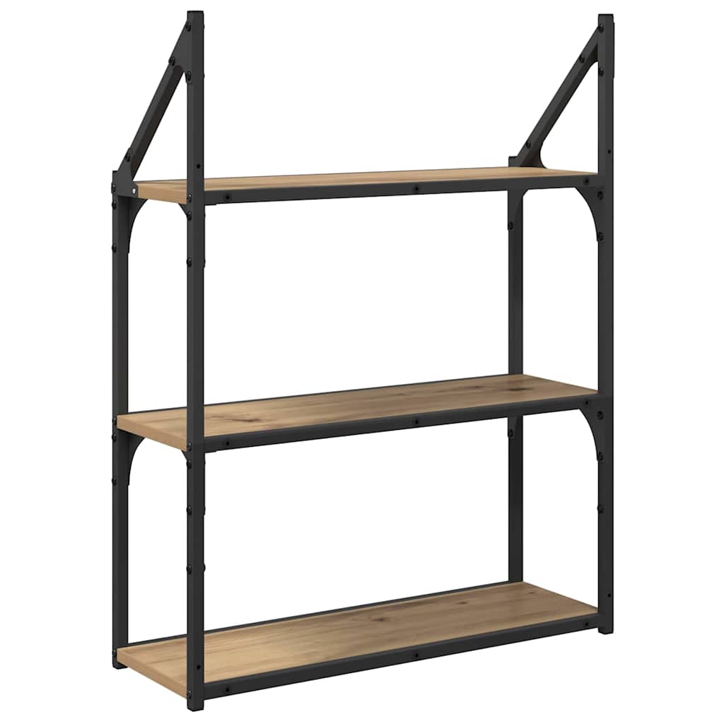 Wall Shelf Artisan Oak 60 x 21 x 78.5 cm Engineered Wood
