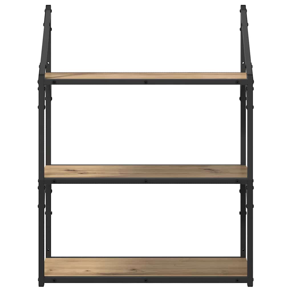 Wall Shelf Artisan Oak 60 x 21 x 78.5 cm Engineered Wood