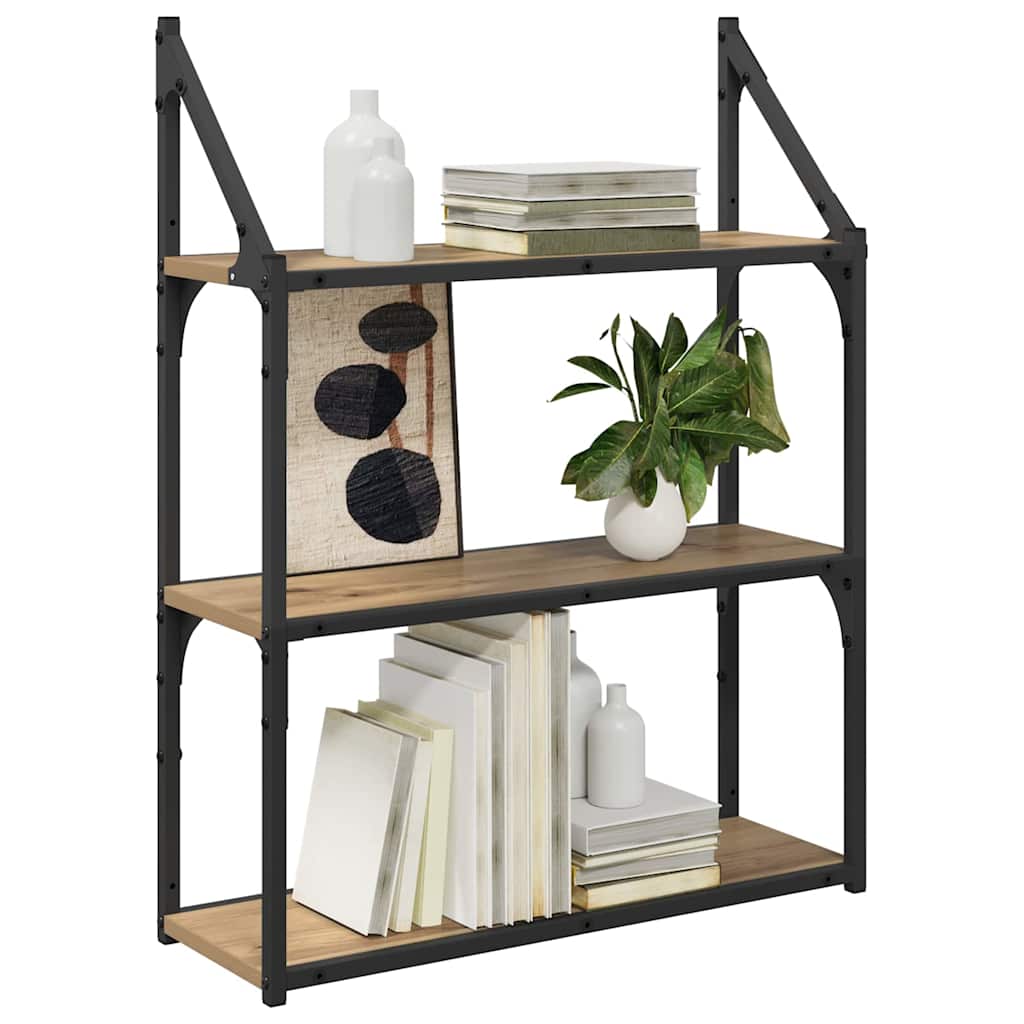 Wall Shelf Artisan Oak 60 x 21 x 78.5 cm Engineered Wood