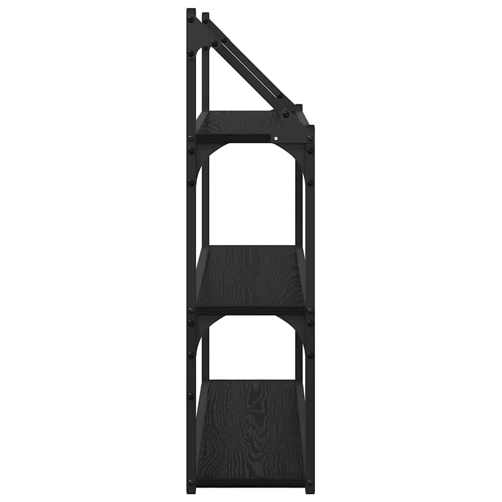 Wall Shelf Wall-Mounted Black Oak 60 x 21 x 78.5 cm