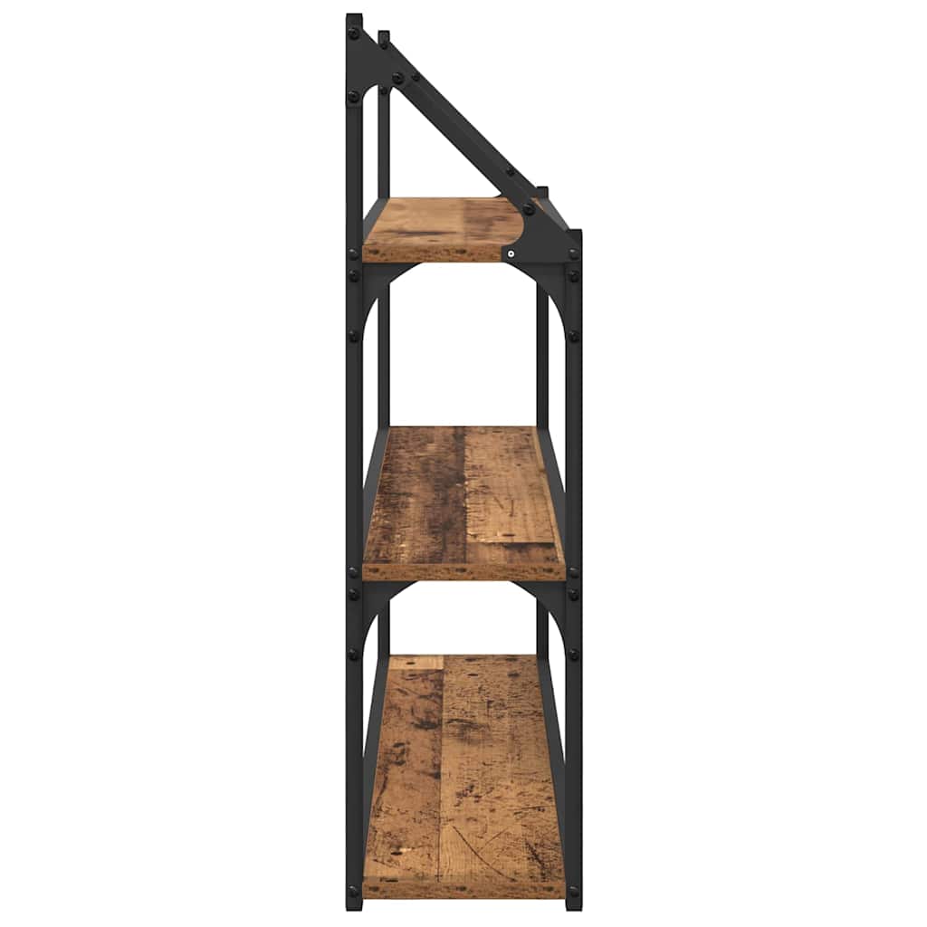Wall Shelf Old Wood 80 x 21 x 78.5 cm Engineered Wood