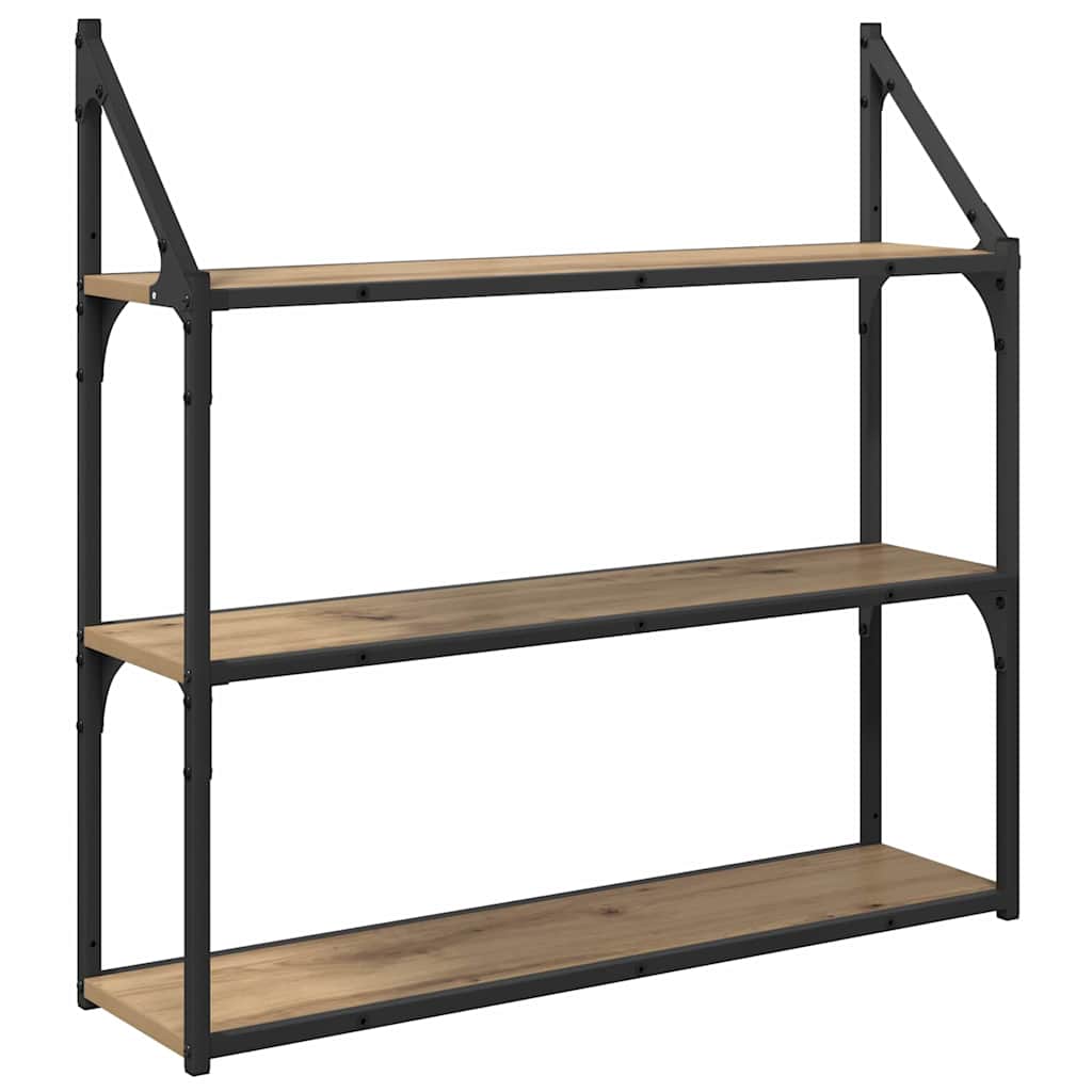 Wall Shelf Artisan Oak 80 x 21 x 78.5 cm Engineered Wood