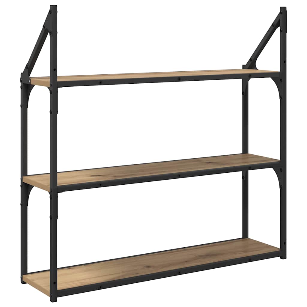 Wall Shelf Artisan Oak 80 x 21 x 78.5 cm Engineered Wood