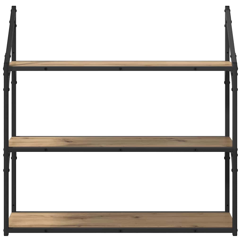 Wall Shelf Artisan Oak 80 x 21 x 78.5 cm Engineered Wood