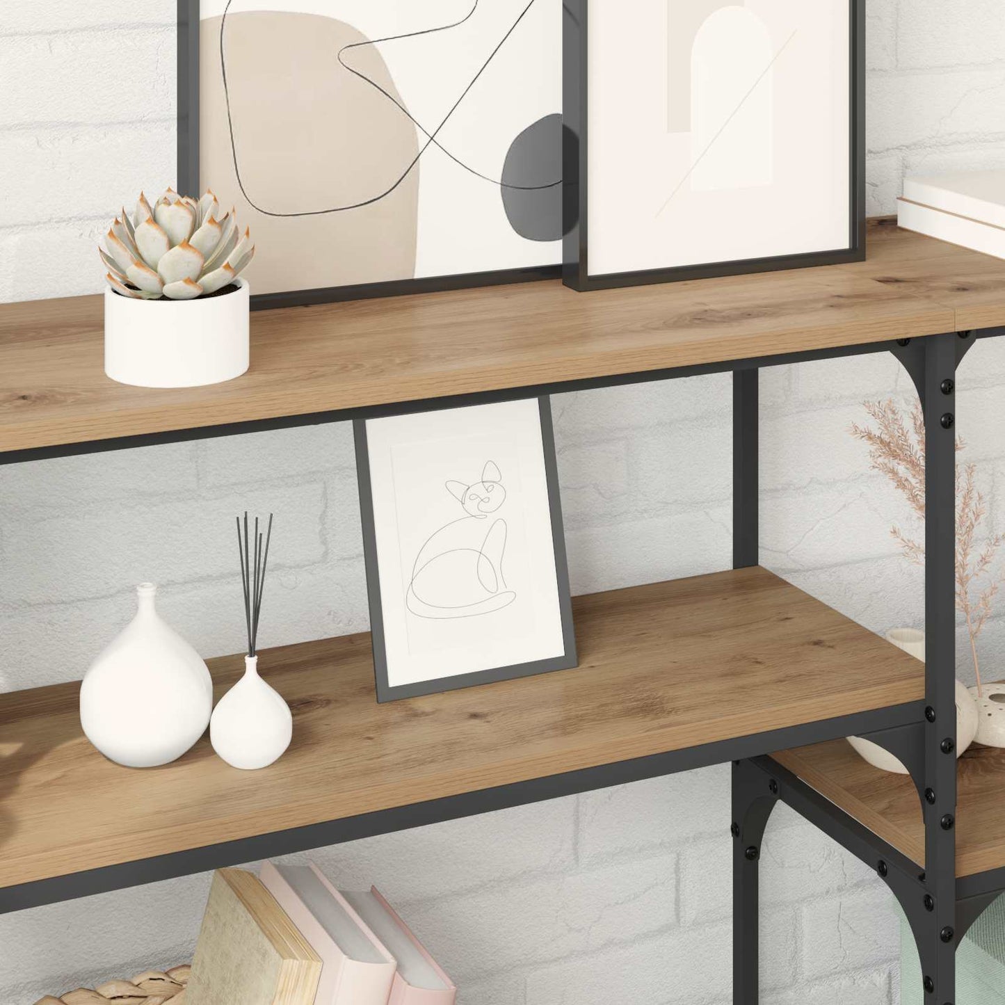 Console Table Artisan Oak 150 x 29 x 76.5 cm Engineered Wood