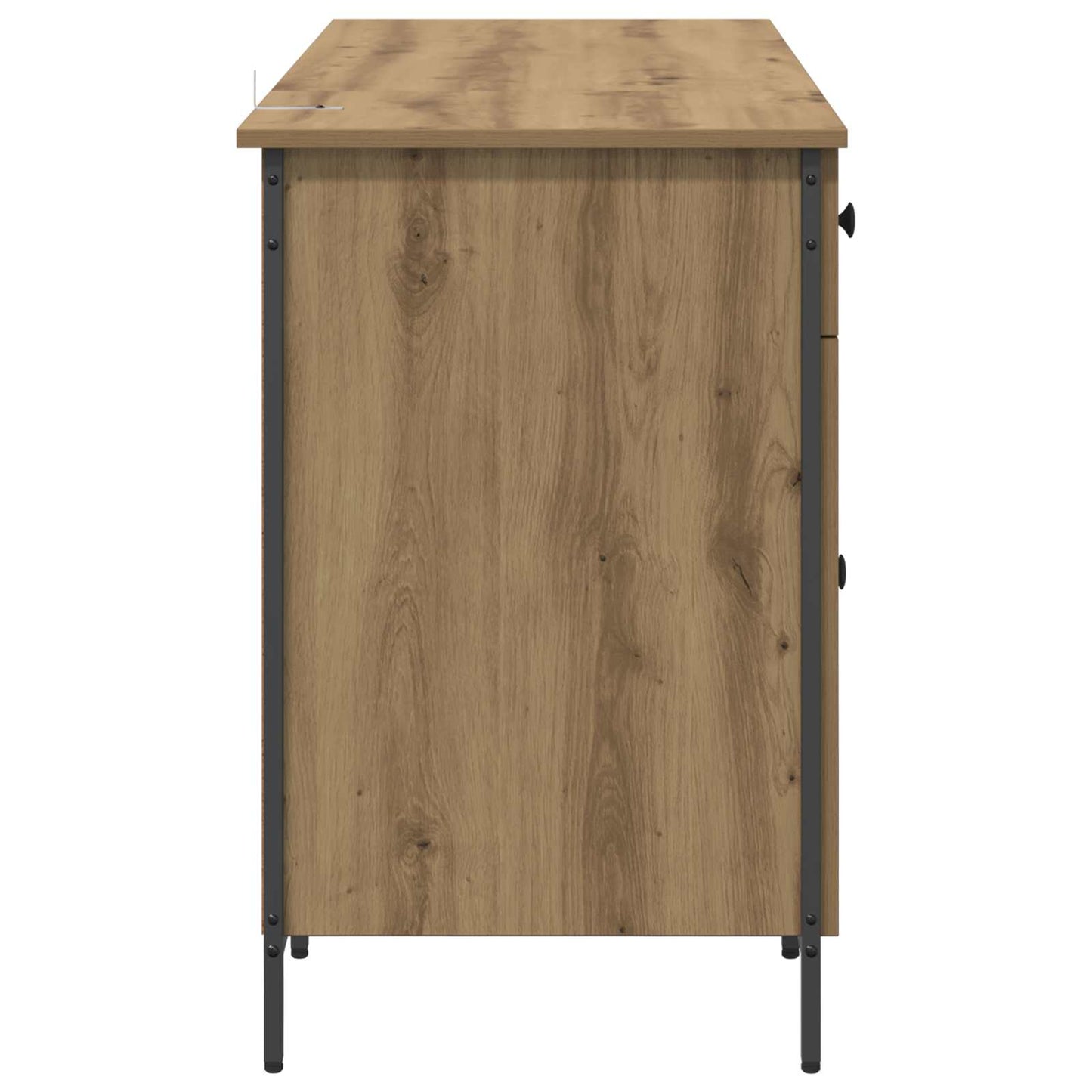 Computer Desk Artisan Oak Engineered Wood 131 x 48 x 75 cm