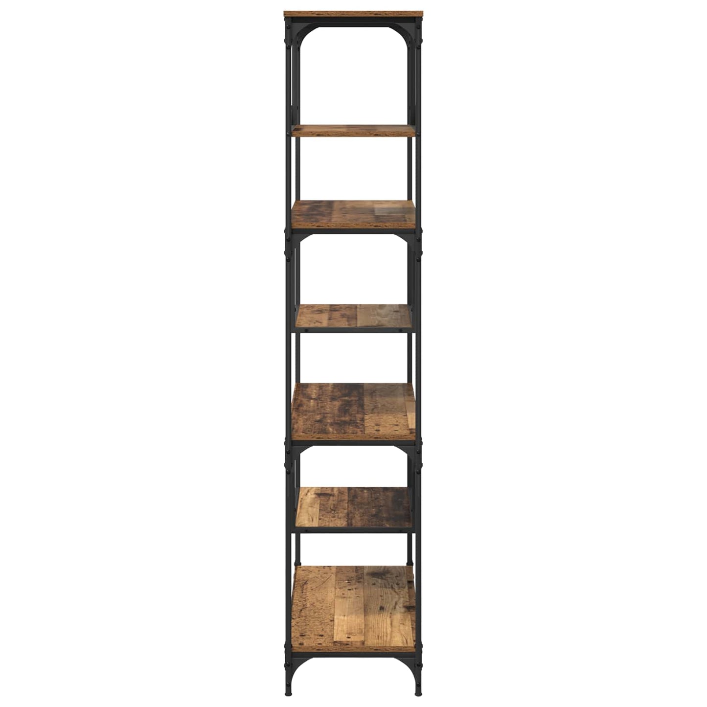 Bookcase 6-Tier Engineered Wood Old wood