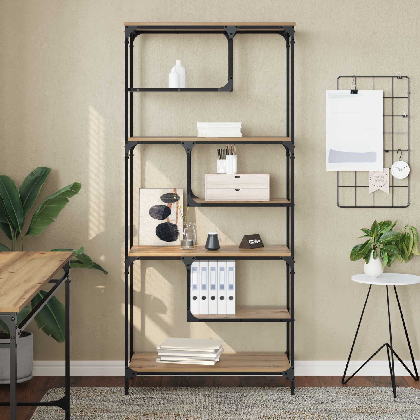 Bookcase 6-Tier Engineered wood Artisan oak