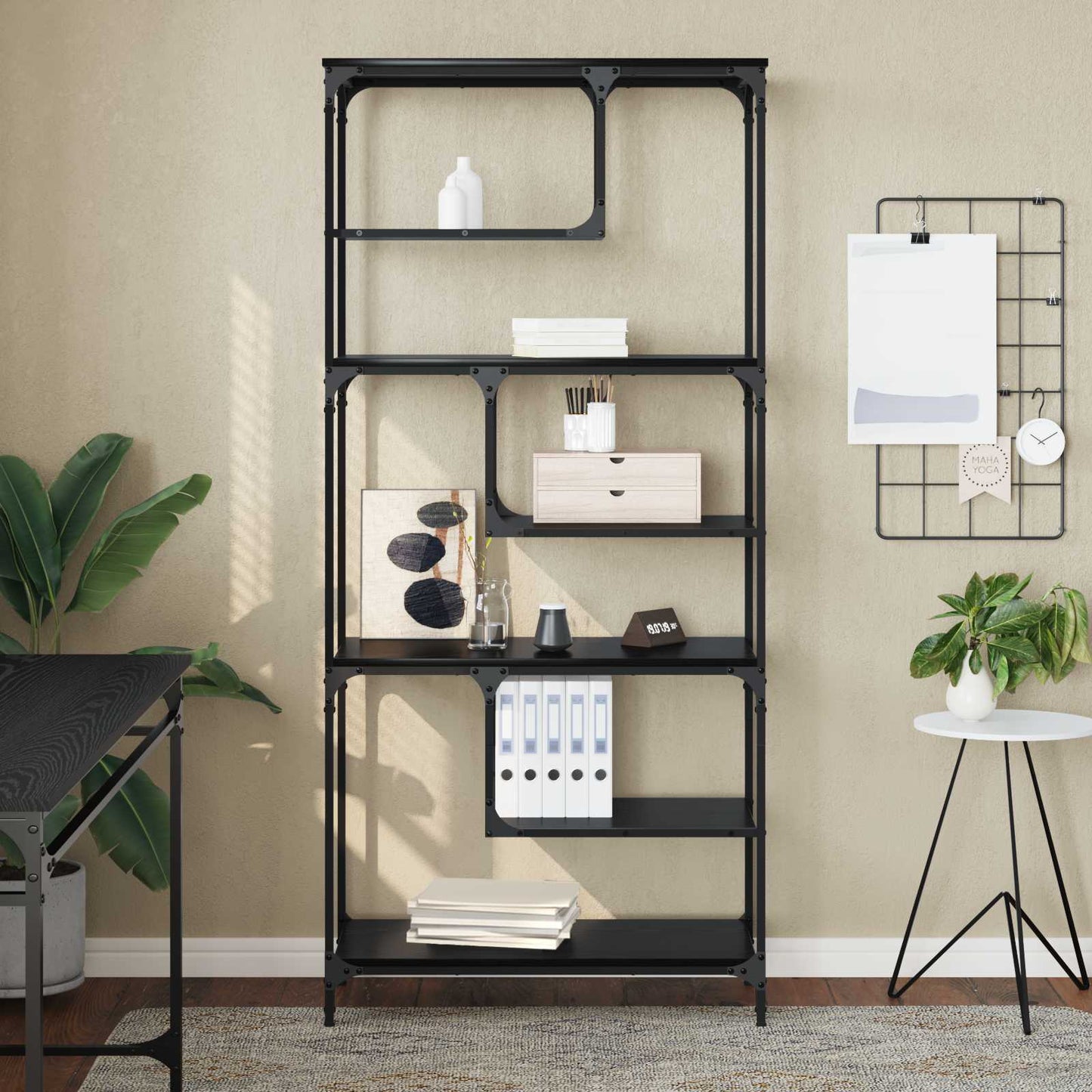 Bookcase Black oak Engineered wood