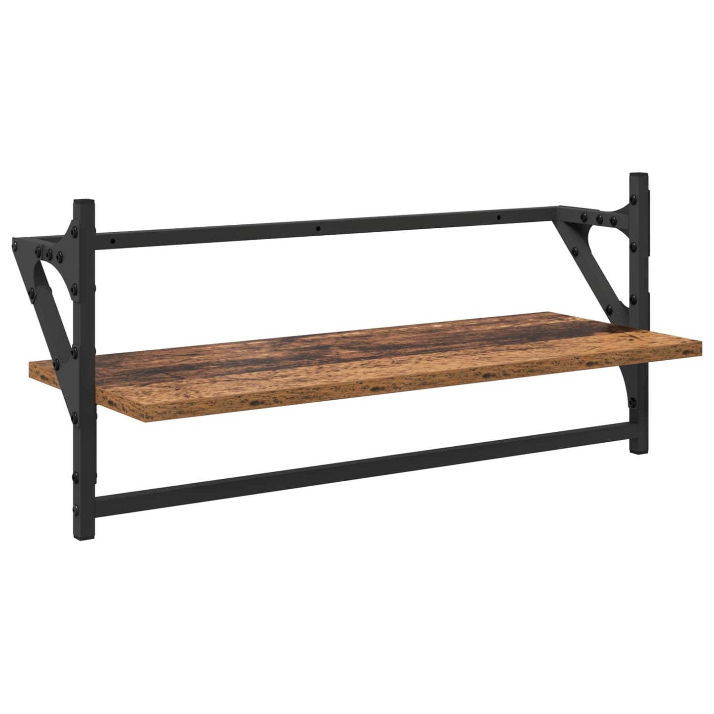 Wall Shelf Set 6 pcs Old Wood 100 x 25 x 30 cm Engineered Wood