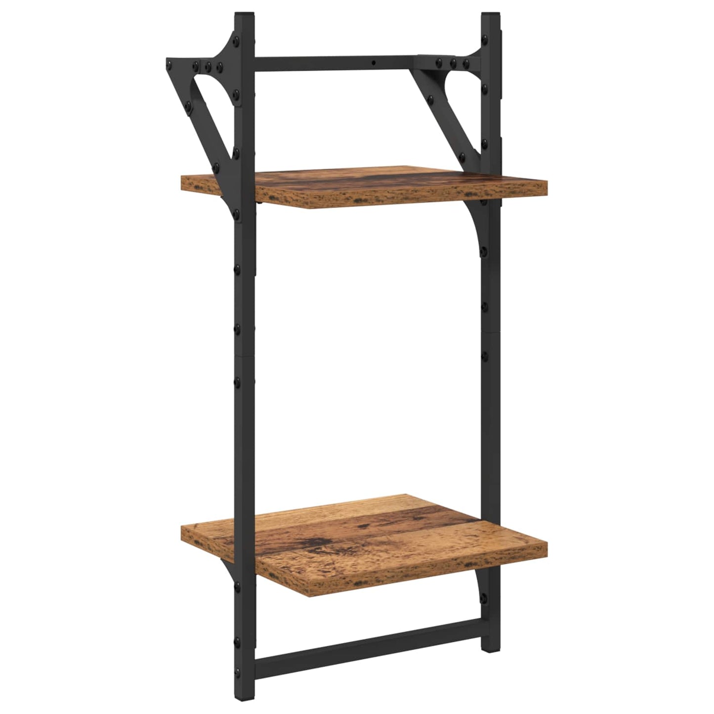 Wall Shelf Set 6 pcs Old Wood 100 x 25 x 30 cm Engineered Wood