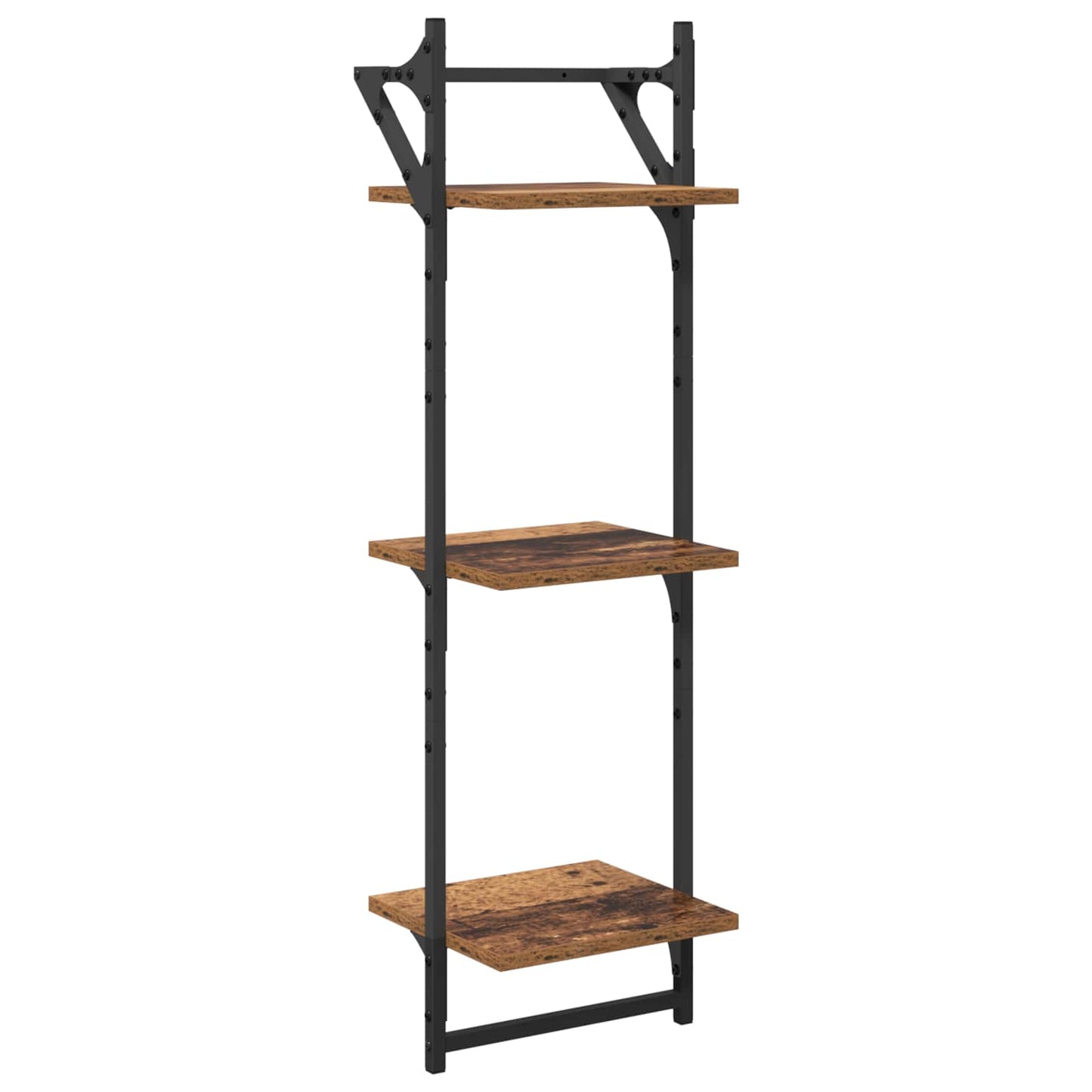 Wall Shelf Set 6 pcs Old Wood 100 x 25 x 30 cm Engineered Wood