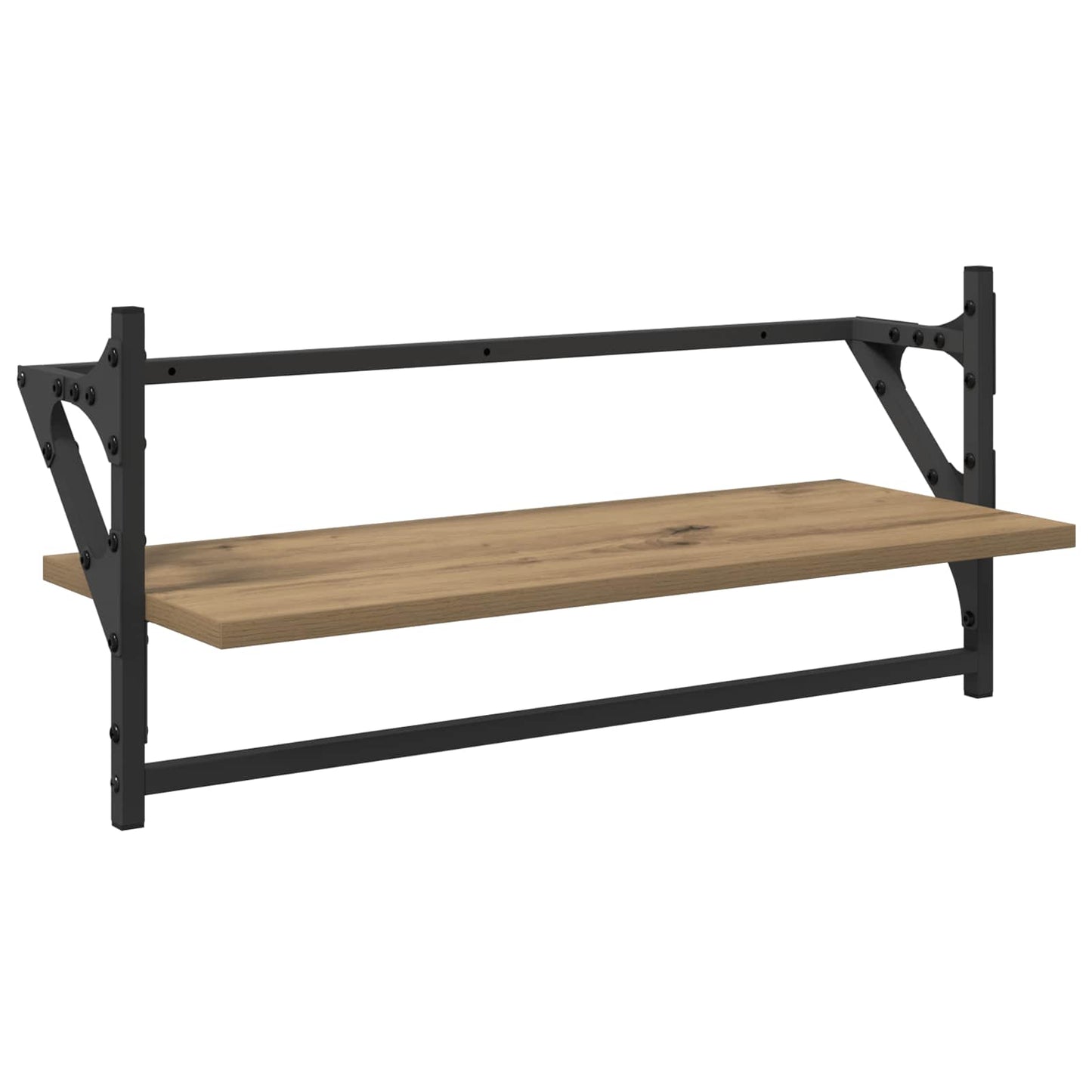 Wall Shelf Set with Shelf 6 pcs Artisan Oak 100 x 25 x 30 cm
