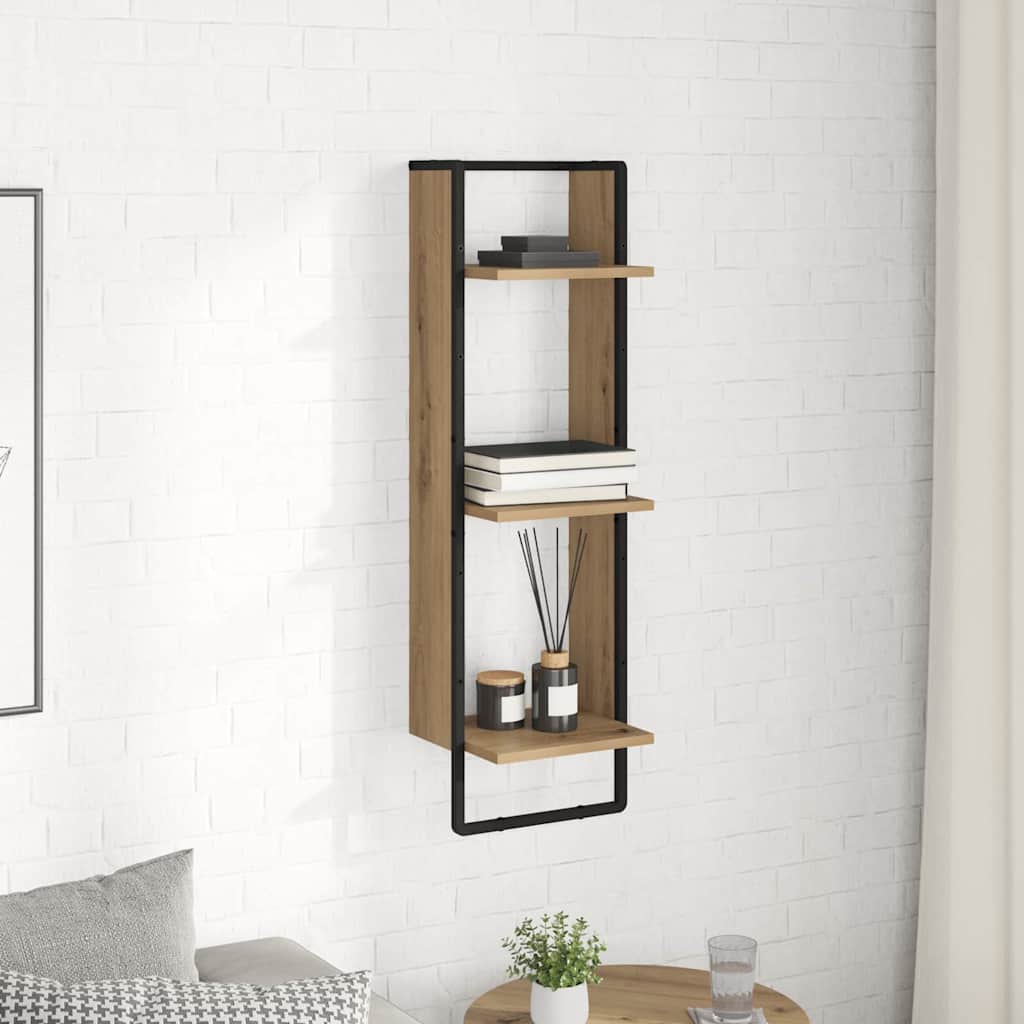 Wall Shelf Wall-Mounted Artisan Oak 30 x 25 x 100 cm