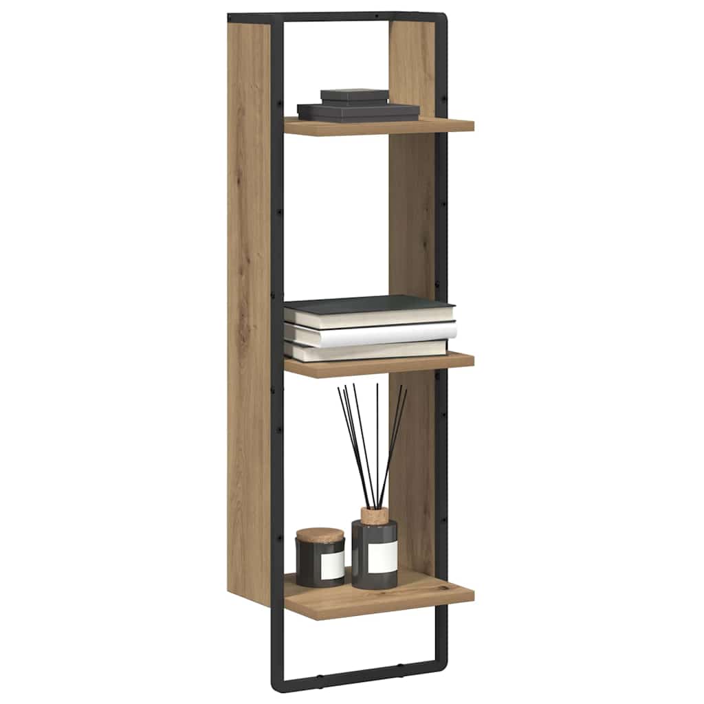Wall Shelf Wall-Mounted Artisan Oak 30 x 25 x 100 cm