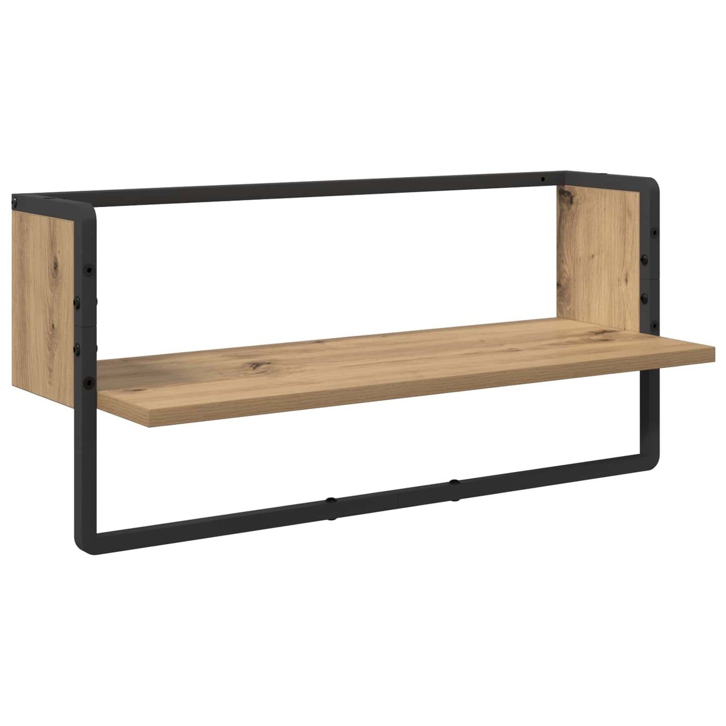 Wall Shelf Set with Shelf 4 pcs Artisan Oak 65 x 25 x 30 cm