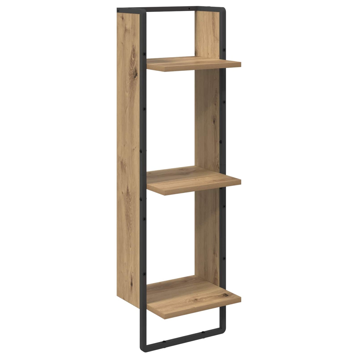 Wall Shelf Set with Shelf 6 pcs Artisan Oak 100 x 25 x 30 cm