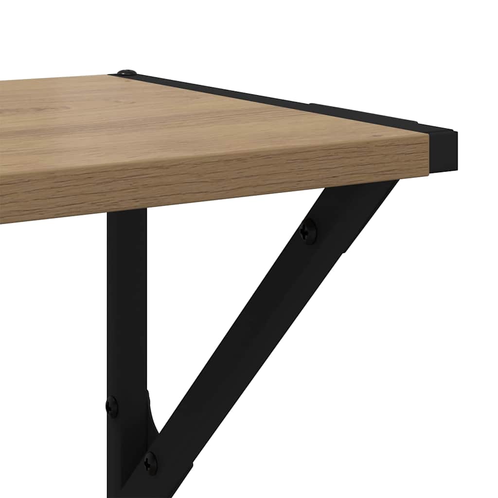 Wall Shelves 2 pcs Artisan Oak 60 x 25 x 25.5 cm