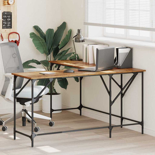Desk Old Wood 149 x 149 x 75 cm Engineered Wood