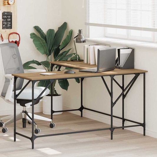 Desk Artisan Oak 149 x 149 x 75 cm Engineered Wood