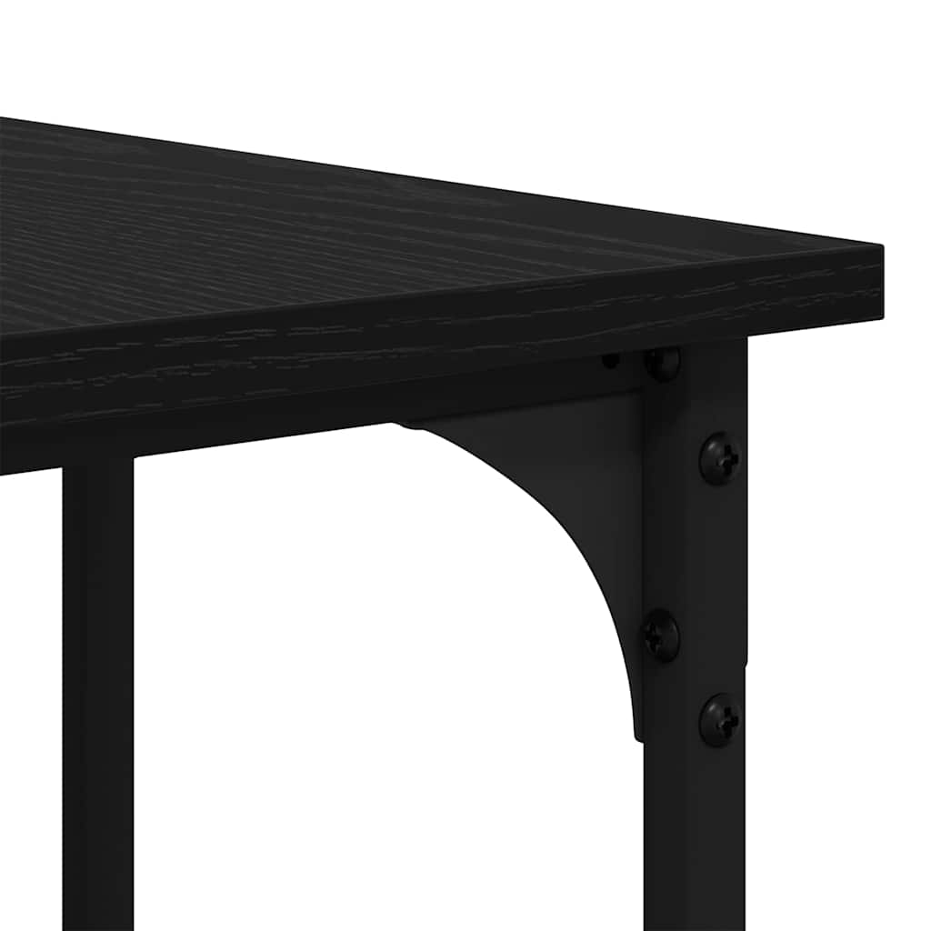Desk Black Oak Engineered Wood 139 x 139 x 75 cm