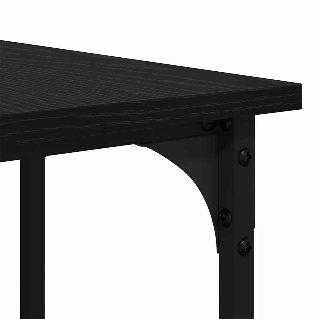 Desk Black Oak Engineered Wood 139 x 139 x 75 cm