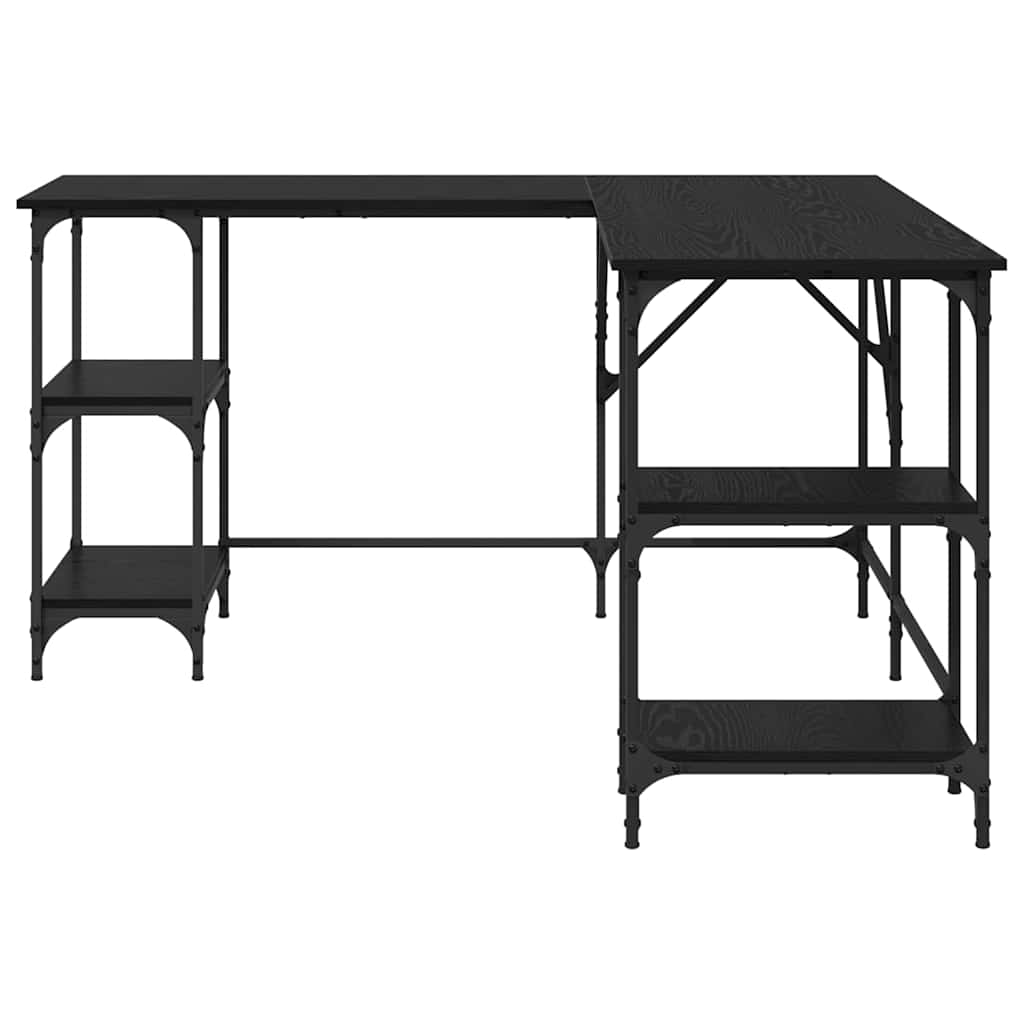 Desk Black Oak Engineered Wood 139 x 139 x 75 cm