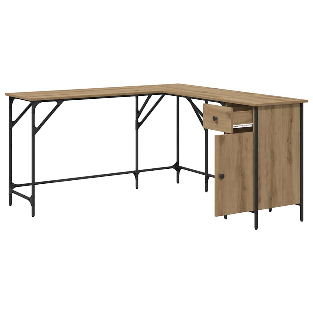 Desk Artisan Oak Engineered Wood 141 x 141 x 75 cm