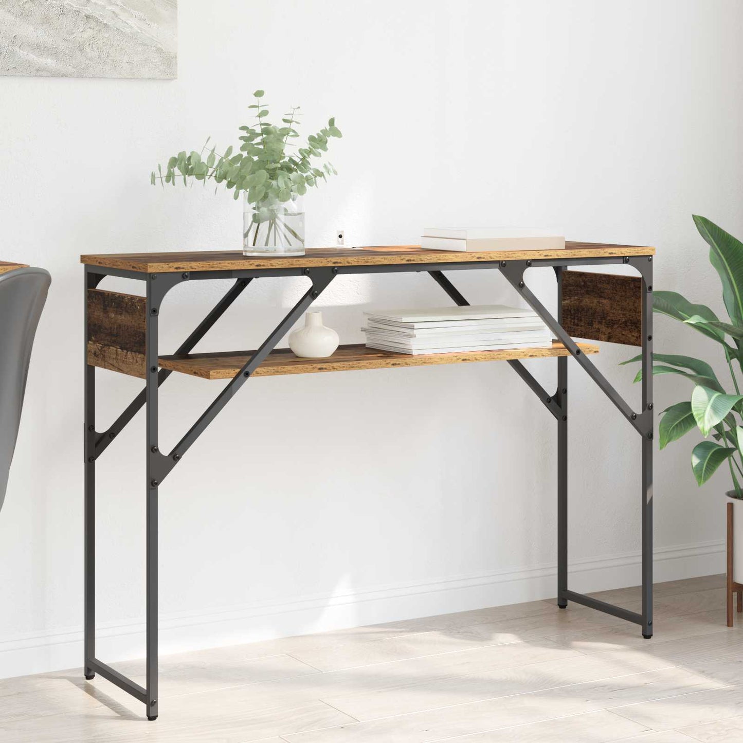 ConsoleTable Old Wood Engineered Wood 105x30x75cm
