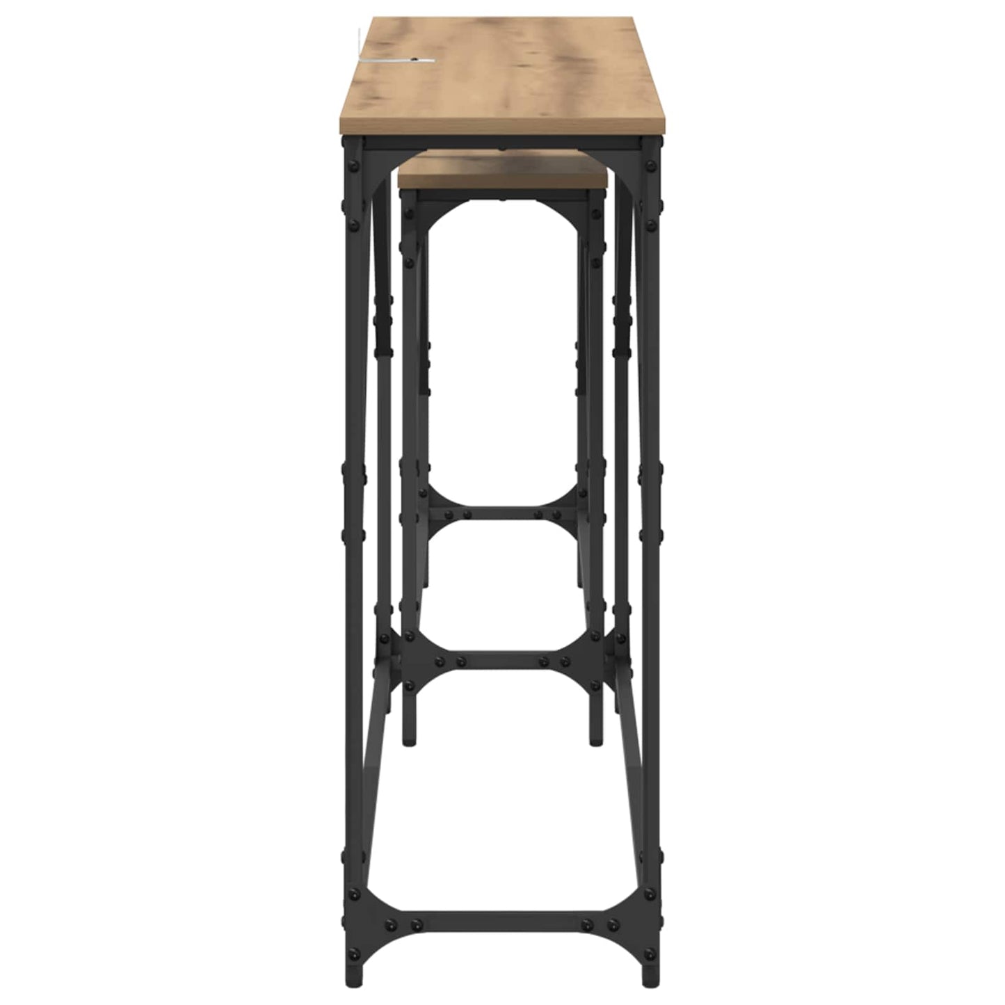 Console Table 2 pcs Artisan Oak 100 x 28 x 75 cm