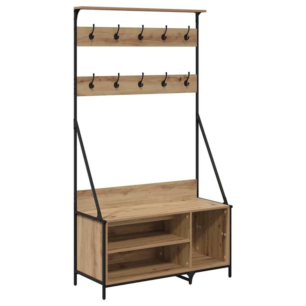 Clothes Rack Artisan Oak 100 x 41 x 184 cm Engineered Wood