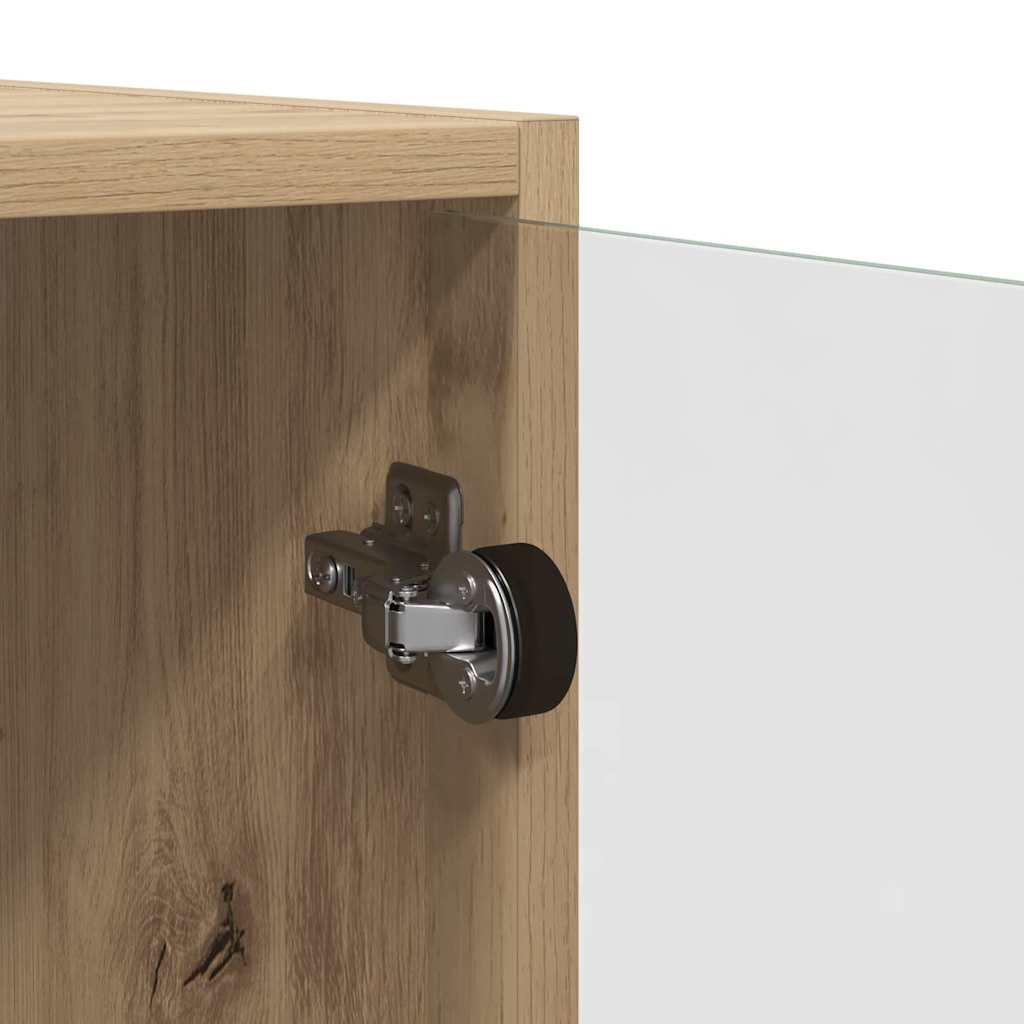 Wall Cabinet 35 x 37 x 102 cm Engineered Wood Artisan Oak